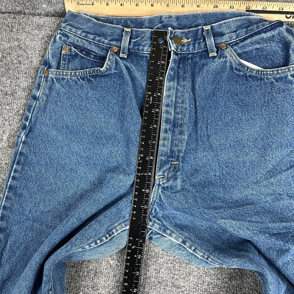 Lee Jeans Womens Blue Straight Leg Classic Size 6 Denim‎ Pants Vintage Style